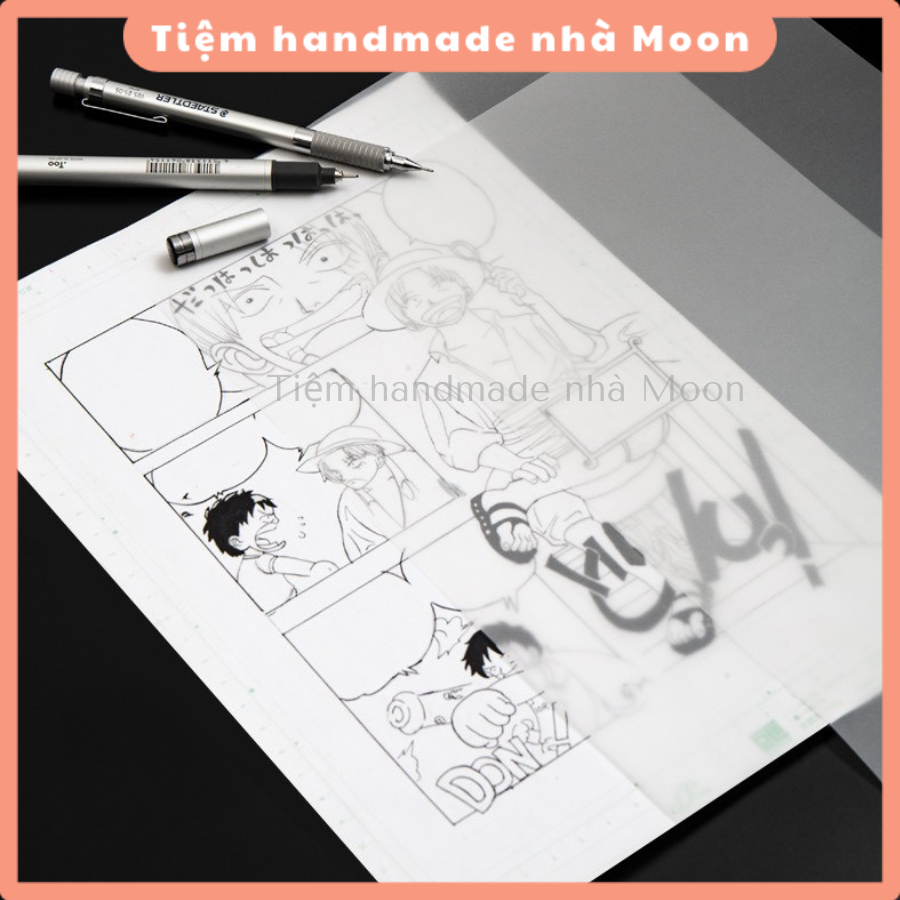 Tập Giấy Can 10 Tờ Khổ A3/A4/A5 – Giấy Can Vẽ, Giấy Nối Hoa, Giấy Làm Handmade - Handmade Nhamoon
