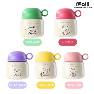 Bình ủ cháo/ bình giữ nhiệt molli 500ml tặng kèm thìa