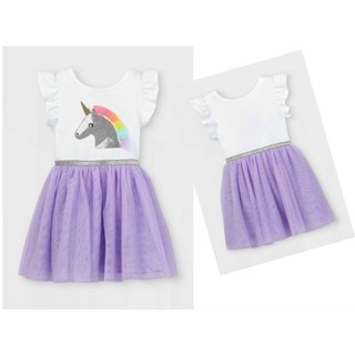 Váy cotton phối ren hãng C&J đính kim sa Kỳ Lân
