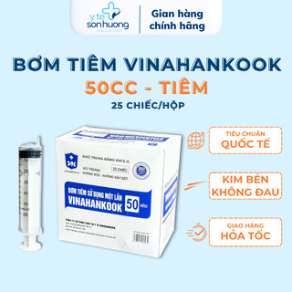Bom tiem 1 lan 50ml-Kim tiêm 50cc VINAHANKOOK  SỬ DỤNG 1 LẦN