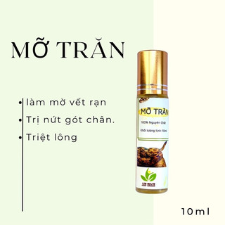 Thanh Lăn mỡ trăn nguyên chất 10ml - Tr..ị rạn da, nứt gót chân, triệt lông