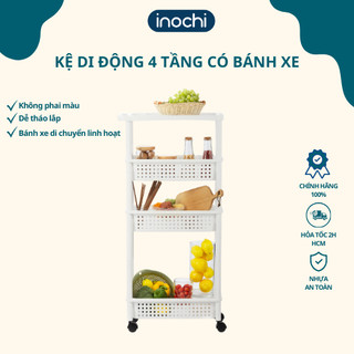 Kệ Di Động có bánh xe dễ di chuyển INOCHI, kệ đựng gia vị, sách, mỹ phẩm, kệ nhà tắm.
