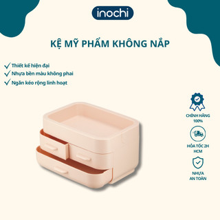 Kệ mỹ phẩm inochi, kệ đựng mỹ phẩm có nắp