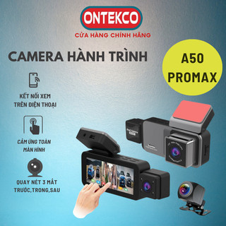 Camera hành trình ONTEKCO A50PROMAX HD1080, tầm nhìn ban đêm, ghi hình vòng lặp, màn hình cảm biến G- Bảo hành 12 tháng