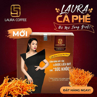 Combo 2 Hộp Cà Phê Nhật Kim Anh Laura Coffee – Hộp 10 Gói | Cà Phê Linh Chi Cà Phê Đông Trùng