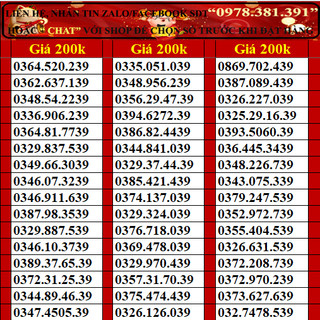 Sim viettel thần tài lộc phát đồng giá 200k