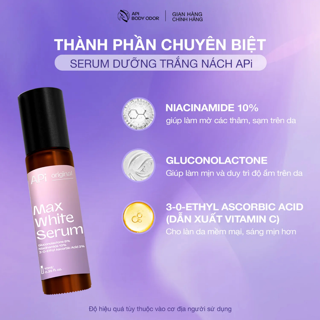 Bộ đôi khử mùi làm trắng nách API 15ml, Son nách API trắng nách, mờ thâm, cấp ẩm nách, combo khử mùi trắng nách