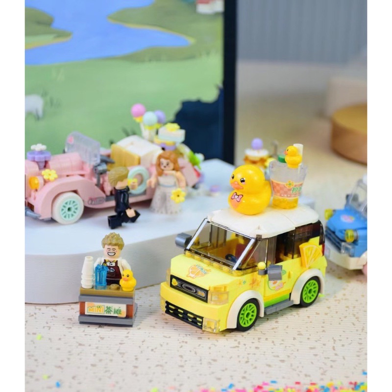 Bộ lắp ráp mô hình xe ngộ nghĩnh 4207-4210