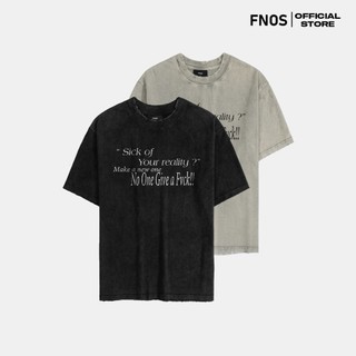 Áo Thun Unisex Form Overfit FNOS 'NEW REALITY' VINTAGE TEE TWG7-8 100% Cotton - Local Brand Chính Hãng