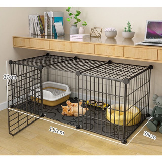   Combo  chuồng chó chuồng mèo bằng lưới sắt nhựa lắp ghép- kèm hướng dẫn và phụ kiện lắp ghép 
