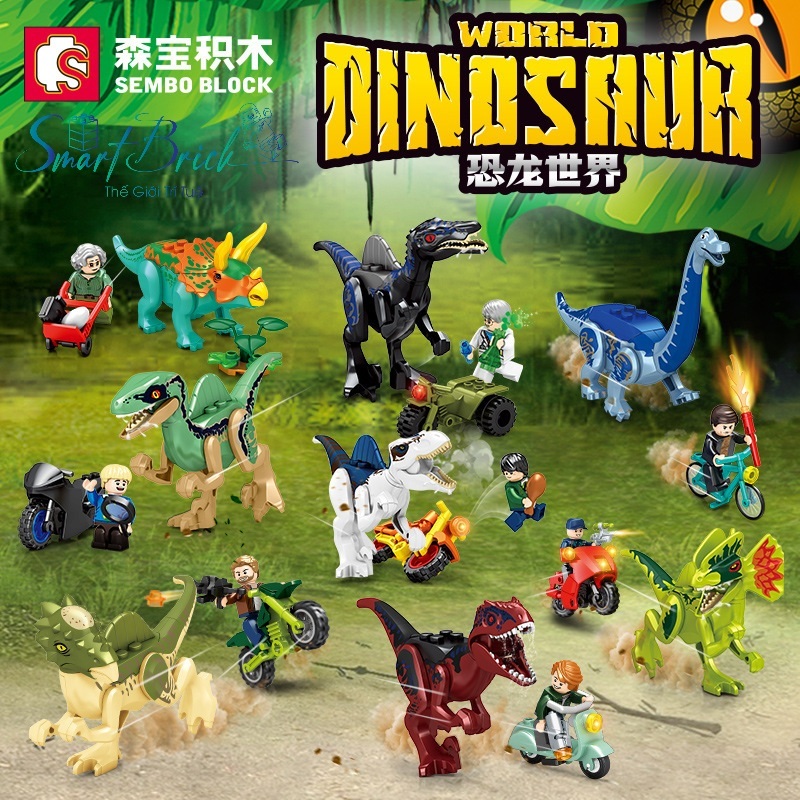 Mô Hình Lắp Ráp Khủng Long ( Sembo Block ) 205066 - 205073