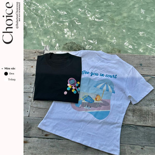 Áo Thun BabyTee Thêu Xù + In PET CHOICE.SG Cotton 100% BabyTee-TOP