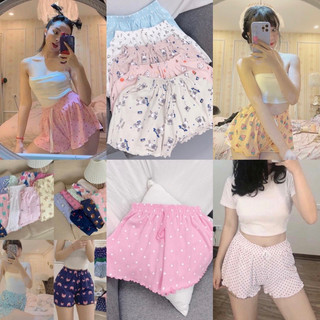 Quần short lửng cartoon thú unisex nhiều mẫu freesize đến 65 kg CATU Tú Cẩm