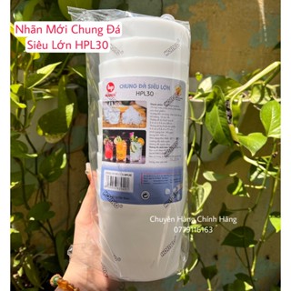 Chung làm đá bằng nhựa SIÊU LỚN HPL30 HOFACO - Lốc 10 chung nhựa siêu lớn làm đá an toàn, tiện lợi