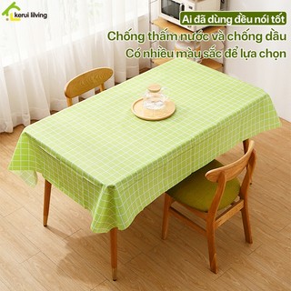 Khăn trải bàn kẻ caro nhựa PVC BUNA, khăn trủa bàn chống thấm nước chống bám bẩn,khăn trải bàn decor