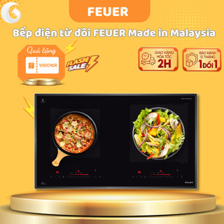 Bếp từ feuer f688 nhập khẩu nguyên chiếc từ malaysia,thiết kế sang trọng, hệ điều khiển slider control độc lập, bh 3 năm