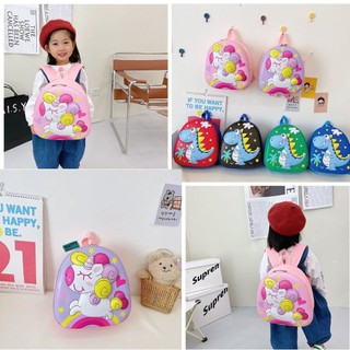 Balo Mầm Non Cho Bé Trai Bé Gái, Ba Lô Tiểu Học Cho Con KT27x10x29cm. Ba Lô Ngựa Pony, Balo Khủng Long, BL303, BL304