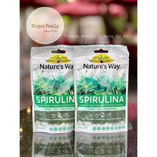 Bột tảo xoắn hữu cơ Nature’s Way Spirulina 100g