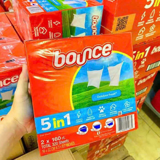 ❤️  [Quận 3] Giấy thơm Bounce Mỹ 160 tờ Giấy xả thơm mềm vải Bounce Outdoor Fresh 5IN1 - Thơm Mùi Việt Kiều - Hỏa Tốc