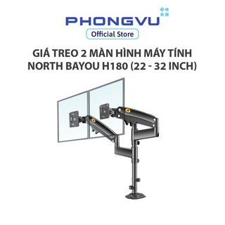 Giá treo 2 màn hình máy tính north bayou h180 - bảo hành 12 tháng