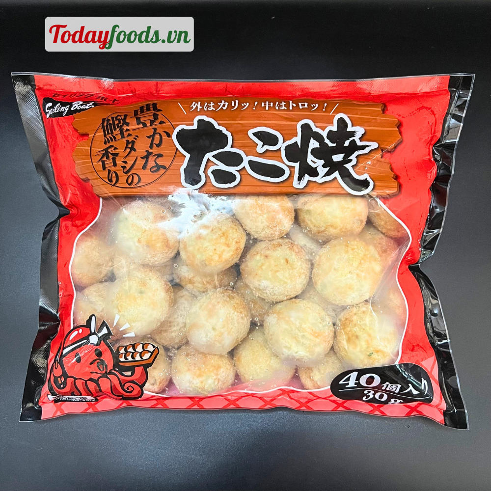 Bánh Bạch Tuộc Takoyaki chế biến sẵn tiện lợi 1.2KG (40 viên) [Đông lạnh]