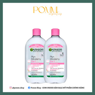 Nước Tẩy Trang Garnier 700ml #Nắp Hồng Nhạt