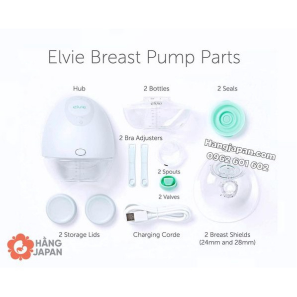 Máy hút sữa không dây Elvie Pump Wearable Double Electric Breast Pump - Bảo hành chính hãng