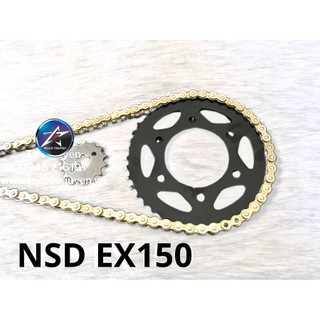 BỘ NHÔNG SÊN DĨA CHO EXCITER 150 + VÀNH CHỐNG TRƯỢT (SÊN DID 10LY VÀNG - DĨA NHÔNG RECTO VÀ VÀNH XANH)