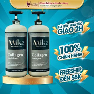  Dầu Gội collagen MIKA phục hồi hư tổn giảm dầu bết ngăn gàu MIKA 2000ML 
