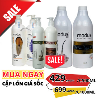 Cặp Dầu Gội Xả Modus Tỏi Kích Thích Mọc Tóc 500ml\1000ml MPXM