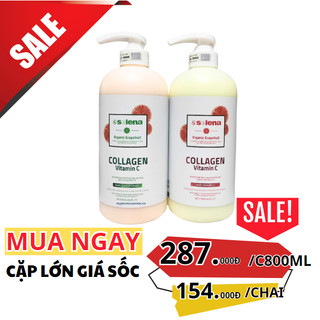 Bộ Dầu Gội Xả Bưởi Selena 800ml