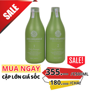Bộ Dầu Gội Xả ORIS ORGANICA LÚA MẠCH phục hồi tóc. 500mlx2