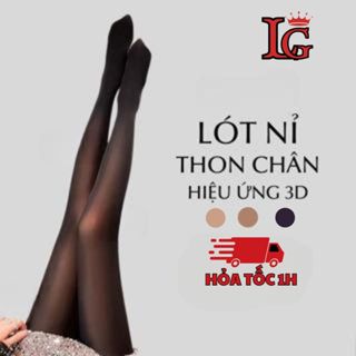 Quần tất nỉ 3D mùa đông  siêu dai thon chân có lớp lót màu da che khuyết điểm ấm áp LEGGY QT24