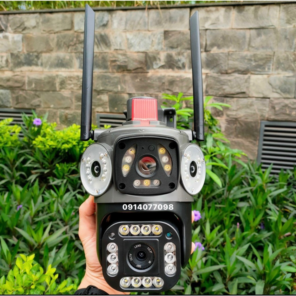 Camera 3 MẮT KÉP Ngoài Trời Yoosee 8MP - Kết nối WIfi nhanh chóng - Xem 3 màn hình cùng lúc - Bảo hà