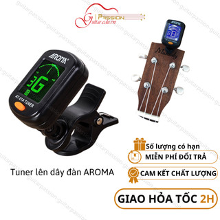 Máy lên dây đàn guitar ukulele violin Tuner Aroma guitar ukulele violin chất lượng Guitar Passion