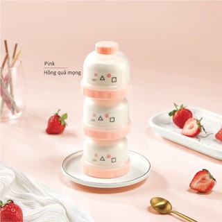 Hộp chia sữa ku.ku duckbill plus 3 ngăn đa năng nhựa pp cao cấp ku5612 ku5613 ku5614