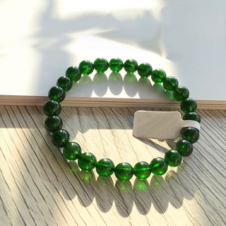 Vòng tay chuỗi hạt Diopside 8 ly xanh ngọc VT600 - Hợp mệnh Mộc, Hỏa
