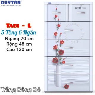 🌱 Tủ Nhựa Duy Tân Tabi-L 5 Tầng 6 Ngăn Tabi-L Size Lớn ( N70 * R48 * C130cm )🌱