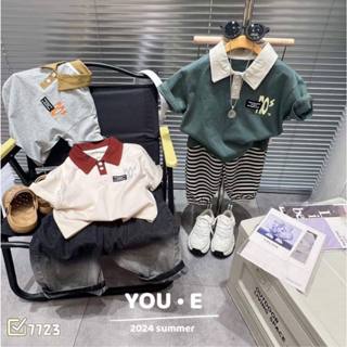 Áo polo chữ NP 3 màu hàng QCCC BY KID CLOTHING