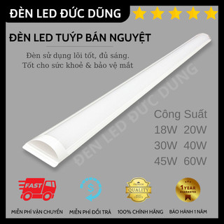 Đèn Tuýp Led 1m2, Đèn Bán Nguyệt 40w 60w Siêu Sáng Gắn Tường, Trang Trí Phòng Khách,.. (Bảo Hành 1 Năm)