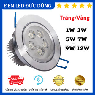  ĐÈN LED MẮT ẾCH ÂM TRẦN 1W 3W 5W 7W 9W 12W  BẢO HÀNH 1 NĂM  