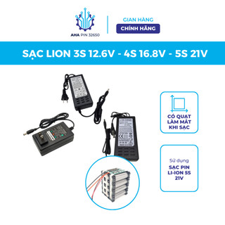 Sạc pin liion 16,8v 2a, sạc pin 18650 4s có đèn báo đầy tự ngắt tiện dụng