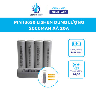 Cell pin 18650 2200mah lishen xám xả 20a chính hãng, cell pin 18650 dung lượng cao