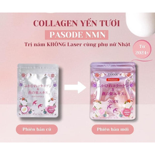 Viên uống Collagen yến Tươi Pasode NMN 30 Viên - Kenbi hàng Nhật nội địa