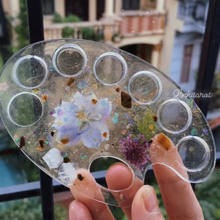 Palette bảng pha màu resin