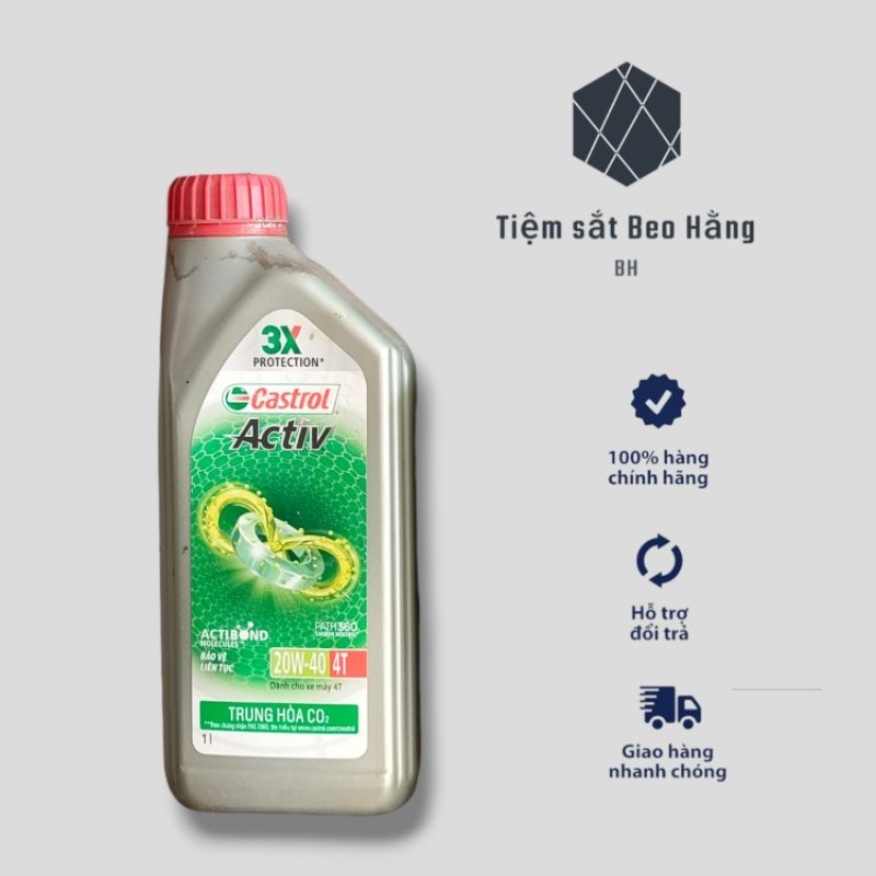 Bình nhớt CASTROL ACTIV x3 1L