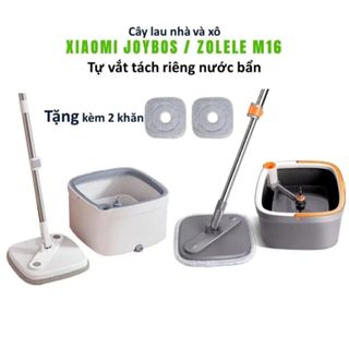 [HỎA TỐC 2H]Bộ Cây Lau Nhà 360 Độ Tự Vắt 2 Ngăn Tách Riêng Nước Bẩn Xiaomi Joybos M16 / Zolele M16 BẢN QUỐC TẾ