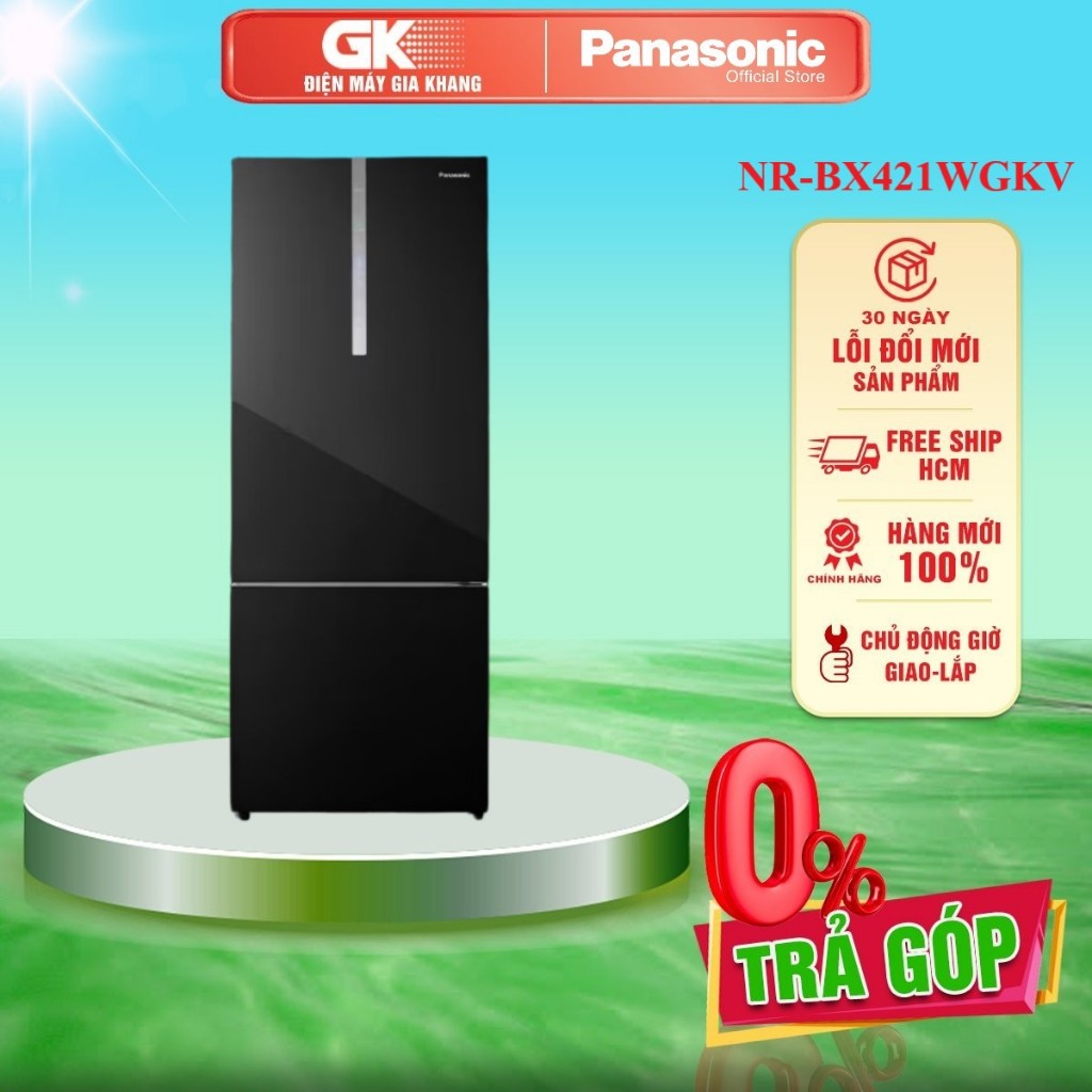 NR-BX421WGKV - Tủ Lạnh Panasonic Inverter 380 Lít NR-BX421WGKV ( Prime Fresh+ Blue Ag+)