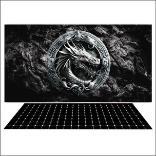 Tranh 3d decal có sẵn keo, tranh dán bể cá thủy sinh, bể cá rồng