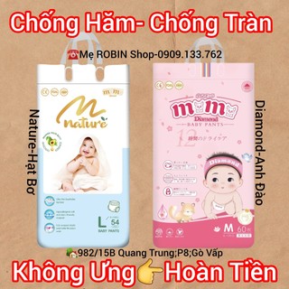 (Tặng 272tờKhănGiấy)Combo 2 BỊCH Bỉm Tã Dán/Quần Momo DIAMOND Anh Đào/Momo NATURE Hạt BơCao Cấp(Đủ Size)